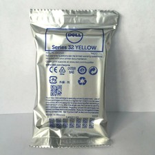 New Genuine Dell Series 32 Yellow Ink Cartridge 9FRX5, Dell V725 w, V525 w picture
