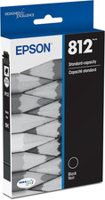 EPSON 812 Durabrite Ultra Ink Standard Capacity Black Cartridge (T812120-S) Work picture