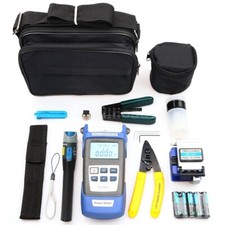 9 In 1 Fiber Optic FTTH Tool Kit with FC-6S Fiber Cleaver & Power Visible Meter  picture