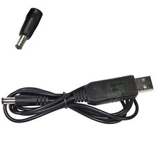 USB Converter to DC 9V 2A 5.5x2.5 Barrel Plug Connector -C+ Cable Cord Lead Wire picture