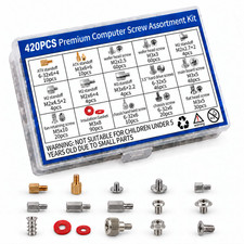 420Pcs Premium Computer Screw Kit, M.2 Screws, PC Standoffs and Screws Set picture