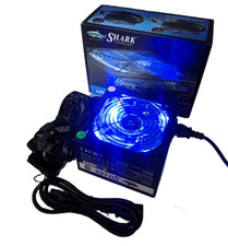 New SHARK 1000W Blue LED Fan Gaming PC Power Supply for AMD Ryzen/Intel Core i9 picture