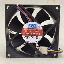 AVC DS08025R12UP059 8025 DC12V 0.35A 8CM 4-Pin Dual Ball Cooling Fan picture