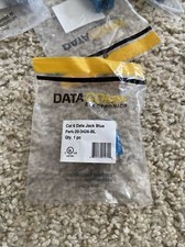DataComm Cat 5e Keystone Jack Blue Network Ethernet 8P8C 20 3426 Count Of 6 picture