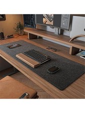 Felt Desk Mat, Computer Mat for Desk, Dark Gray (36x12Inches) picture