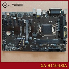 FOR GIGABYTE GA-H110-D3A DDR4*2 LGA1151 32GB VGA ATX Ｍotherboard Test OK picture