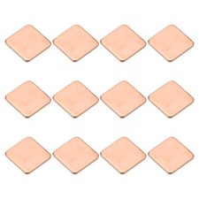 12 Pcs Heatsink Copper Pad Shim IC Chipset GPU Thermal Heatsink (15x15x1.5mm) picture