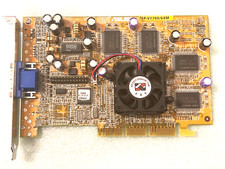 VINTAGE ASUS AGP V7700/64M PURE NVIDIA GEFORCE2 AGP VIDEO CARD VGA ONLY MXB128 picture