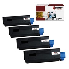 4Pk LTS 43324420 Black Compatible for Okidata C5550n MFP, C6100dn Toner picture