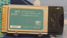 3Com OfficeConnect 11Mbps CardBus Wireless LAN 802.11b WiFi PC Card 3CRSHPW796 picture