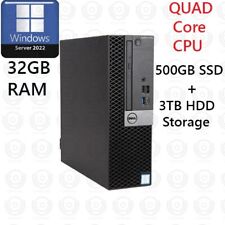 HP Desktop Quad Core i7 500GB SSD + 3TB 32GB RAM 50 RDS CALs Window Server 2022 picture