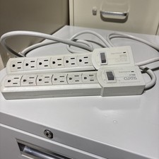 2 Pack - Surge Protected 6 Outlet 4 foot Cord Curtis SP700 Used picture