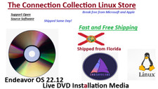 Endeavour OS Cassini 22.12 DVD LIVE/INSTALLER XFCE SAME DAY SHIPPING FROM FL USA picture