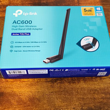TP-LINK Archer T2U Plus AC600 Dual-Band USB WiFi Adapter High Gain 5 dBi picture