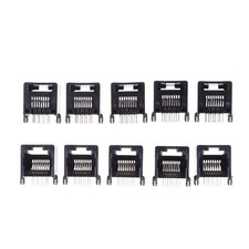 10Pcs Unshielded RJ11 RJ45 8P8C Network Modular PCB Connector Jacks S.t1S~gw picture