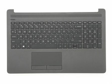 For HP 250 G7 255 G7 Palmrest Non-Backlit Keyboard Touchpad Gray L50000-001 US picture