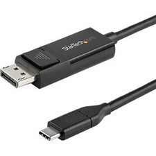 StarTech CDP2DP2MBD 6Ft USB-C to DisplayPort DP 1.2 Adapter Display Cable Black picture