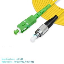 5Pcs 1m 2m 3m 5m FC/UPC to SC/APC Single Mode OS2 Simplex Fiber Optic Patch Cord picture