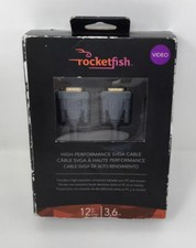 Rocketfish High Performance PC or Mac SVGA Video Cable RF-PCC115 12' Length GRAY picture