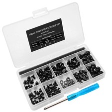 132pcs PC Build & Repair Screw Kit with M3 x 1/4, M3x8, 6-32 screw, Black picture