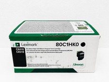 Genuine Lexmark 80C1HK0 Black High Yield Toner CX410 CX510 OEM New Sealed picture
