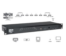 Tripp Lite 8-Port Rackmount KVM Switch w/ Built in IP and On Screen Display 1U picture