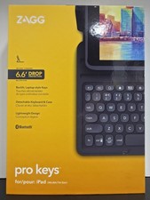 ZAGG Pro Keys Detachable Keyboard & Case for Apple iPad 7-9 NEW/OPEN BOX picture