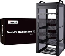 GeeekPi 12U Network Rack, 10 inch Mini Server Rack for Network, Servers, Audio, picture