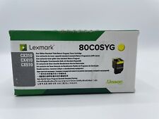 NEW Lexmark 80C0SYG Yellow Return Program Toner Cartridge for CX310/CX410/CX510 picture