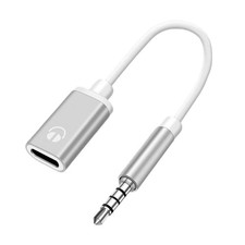 3.5mm Male to Type-c Female Headphone Converter Flat Lap Analog Round to W6U5 ~ picture