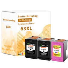 3PK Black Color 63XL 63 XL Ink Cartridge FOR HP OfficeJet 5252 5255 5258 4658  picture