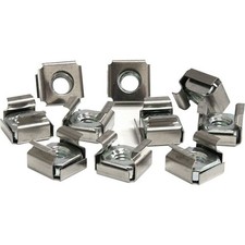 StarTech CABCAGENUTS6 50 Pkg M6 Cage Nuts for Server Rack Cabinet picture