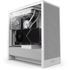 NZXT - H5 Flow 2024 Compact ATX Mid-Tower Airflow PC Case - White picture