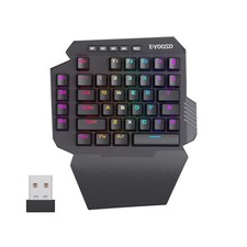 HUO JI One-Handed Mechanical Gaming Keyboard RGB Macro Red Switch USB-C 2.4G picture