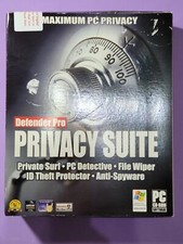 Defender Pro Privacy Suite Vintage 2004 Computer Utility Software New Old Stock picture