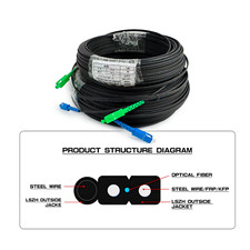 SC/APC UPC FTTH Outdoor Drop Cable G657A SingleMode Fiber Optic Patch Cord 1-80m picture