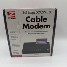 Zoom 5341 Cable Modem DOCSIS 3.0 343 Mbps Gigabit Ethernet New Sealed picture