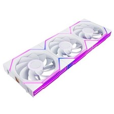 Nyota Ultra 120mm PC Case Fan 3 Pack-120mm White-Reverse Blade picture
