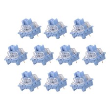 10pcs Light Blue Keyboard Switch 3-Pin 50gf Linear Keyboard Switch Replacement picture