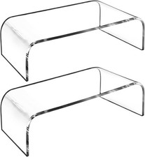 2 Pack Acrylic Laptop Monitor Stand & Computer Riser with Cat Keyboard picture