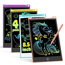 TECJOE 4 Pack LCD Writing Tablet, 8.5 Inch Colorful Drawing Board, Kids Travel G picture