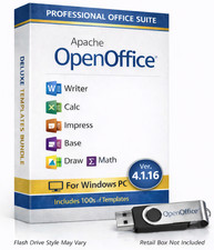 Open Office Software Suite for Windows - USB - Word Processing - Home & Office picture