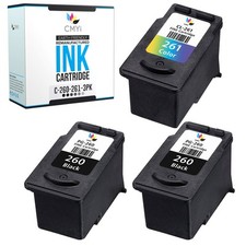 CMYi 3PK Replacement PG-260 CL-261 Ink Cartridge for Canon PIXMA TR7020 TS5320 picture