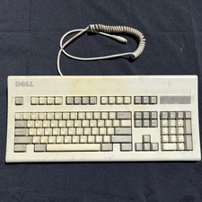 Vintage Dell AT101R Mechanical Keyboard AT/PS2 Beige Alps Switch Keyboard picture