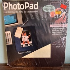 Vintage Mouse Pad 1995 Photo Pad. The mousepad 4x6 picture frame NOS NEW picture