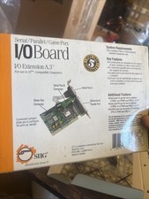 SIIG I/O Extension A.3 8-Bit ISA Multi I/O Card Serial Parallel Game Port picture