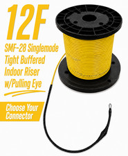 12 Fiber Indoor Singlemode Distribution Riser Preterminated Assembly USA Made picture