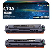 Replacement 410A Black Toner Cartridge- 2-Pack for HP Color Laser Pro, Open Box picture
