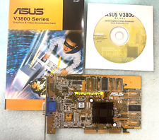 NEW ASUS AGP-V3800 COMBAT 16M NVIDIA Riva TNT2 AGP VIDEO CARD MANUAL CD RM2B302 picture