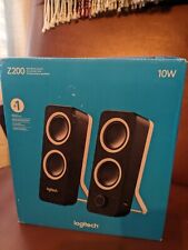 Logitech Z200 2-Piece Wired Speakers Black Tested Working picture